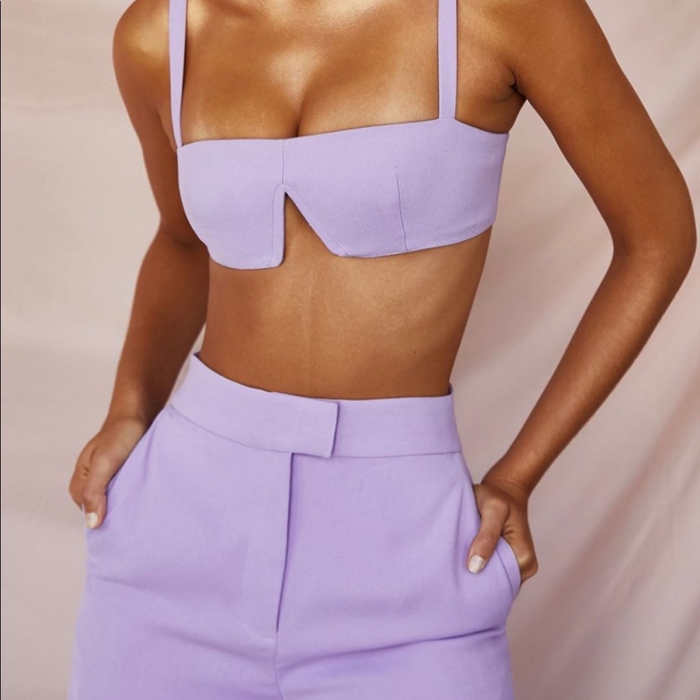 House Of CB Lilac trousers set.
